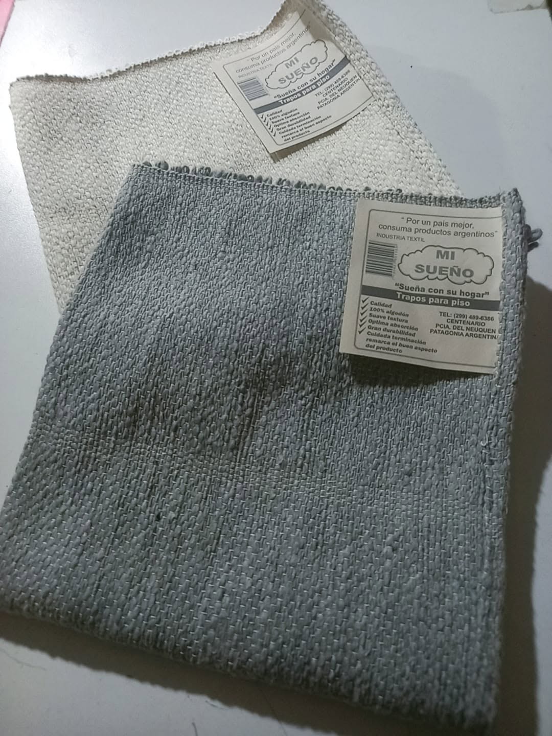 Trapo de piso Reforzado Blanco/Gris (Mi-Sueño)